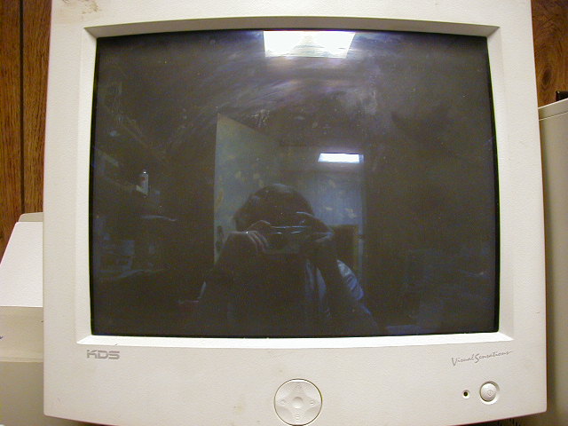 Pic of me reflected in a monitor
